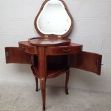 Coiffeuse tripode en  forme de coeur marqueterie style Louis XV