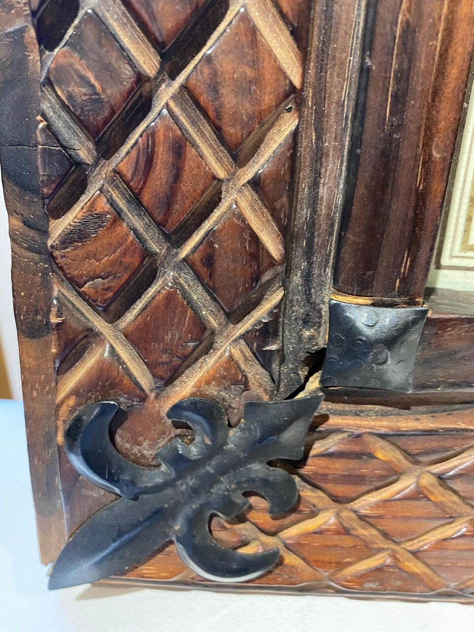 Old painting, oriental landscape, signed M Gourloo 20th century