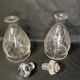 Art deco part of service of glasses and carafes 37 pieces circa 1940