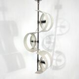 Stilux Milano, Vintage Italian chrome chandelier from 60s
