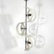 Stilux Milano, Vintage Italian chrome chandelier from 60s