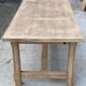 Renovated extendable farmhouse table in raw oak 255cm