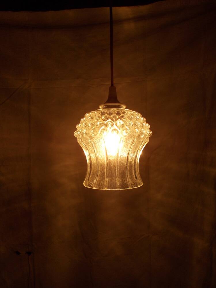 Vintage glass pendant light