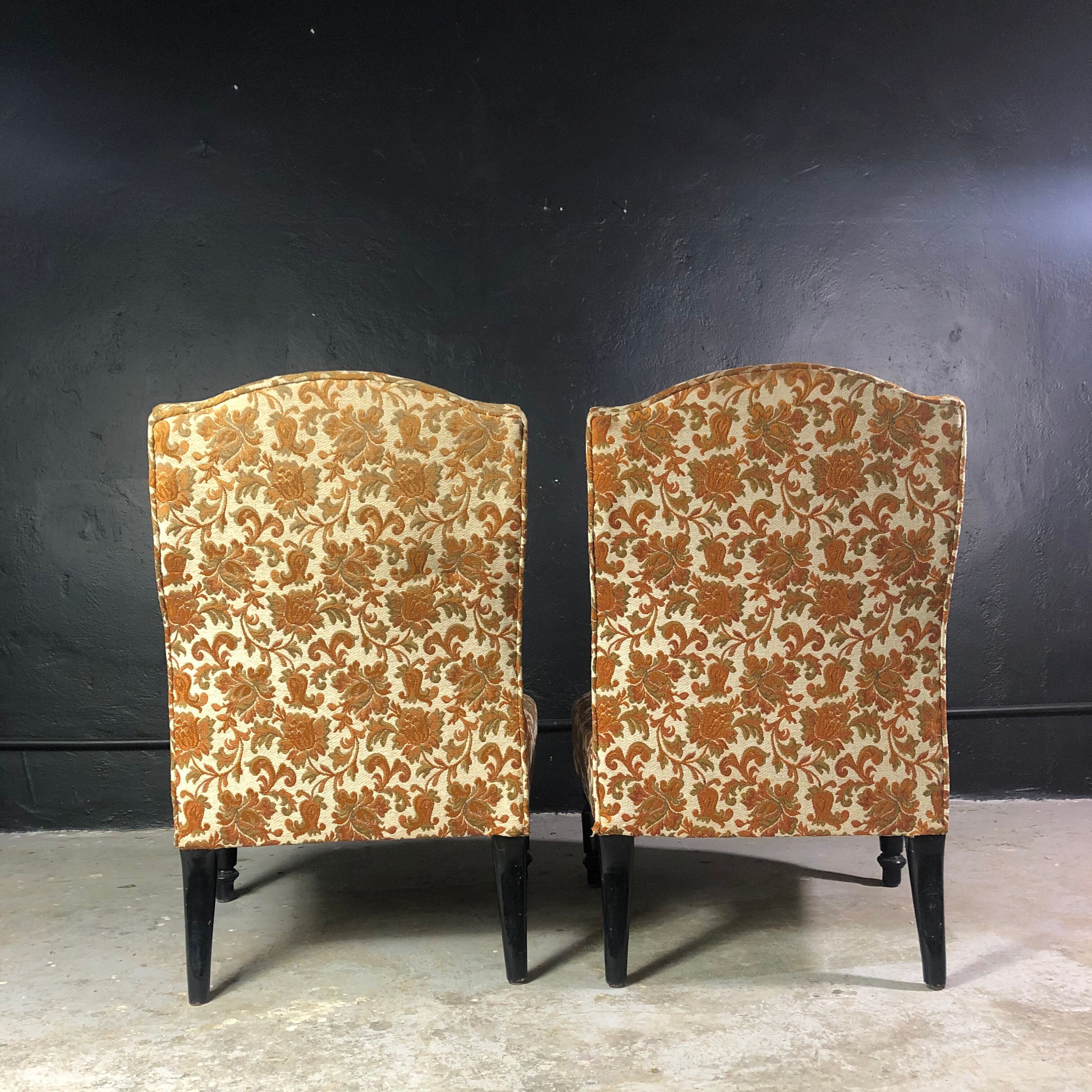 Pair of vintage heater chairs