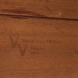Midcentury Danish extendable round dining table in rosewood by VV Møbler 1960s