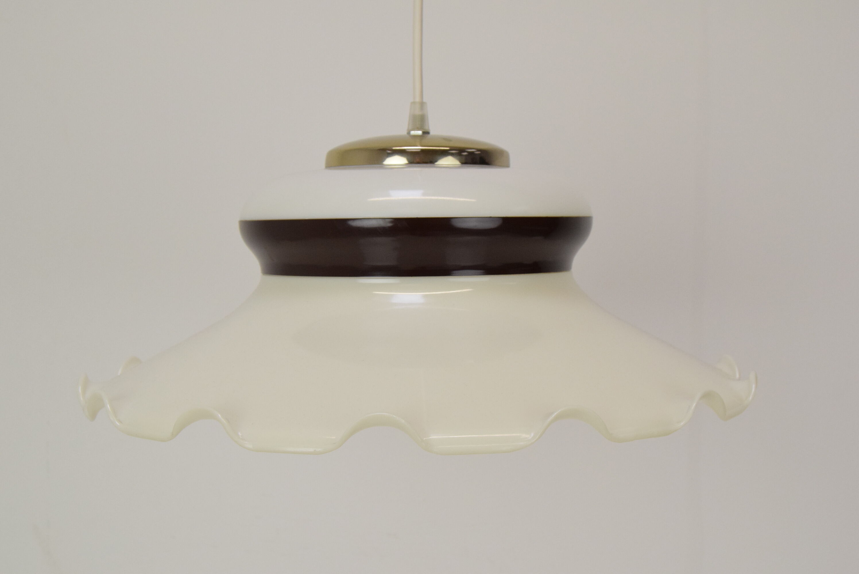 Vintage plastic pendant Czechoslovakia 1970s