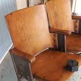 Old cinema armchairs
