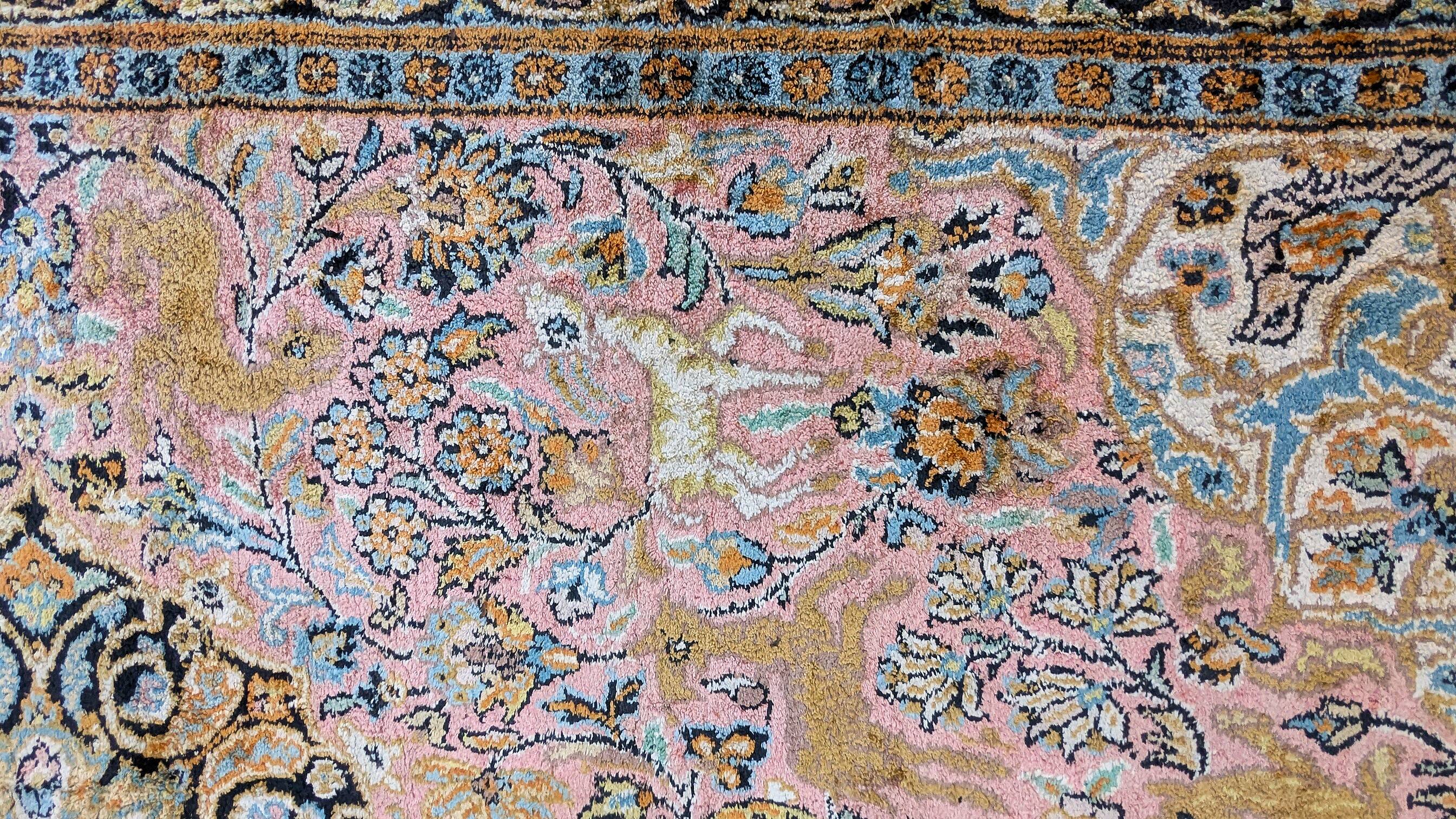 Handmade Silk Oriental Carpet 190 x 117 circa 1950
