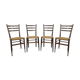 Suite de 4 chaises vintage