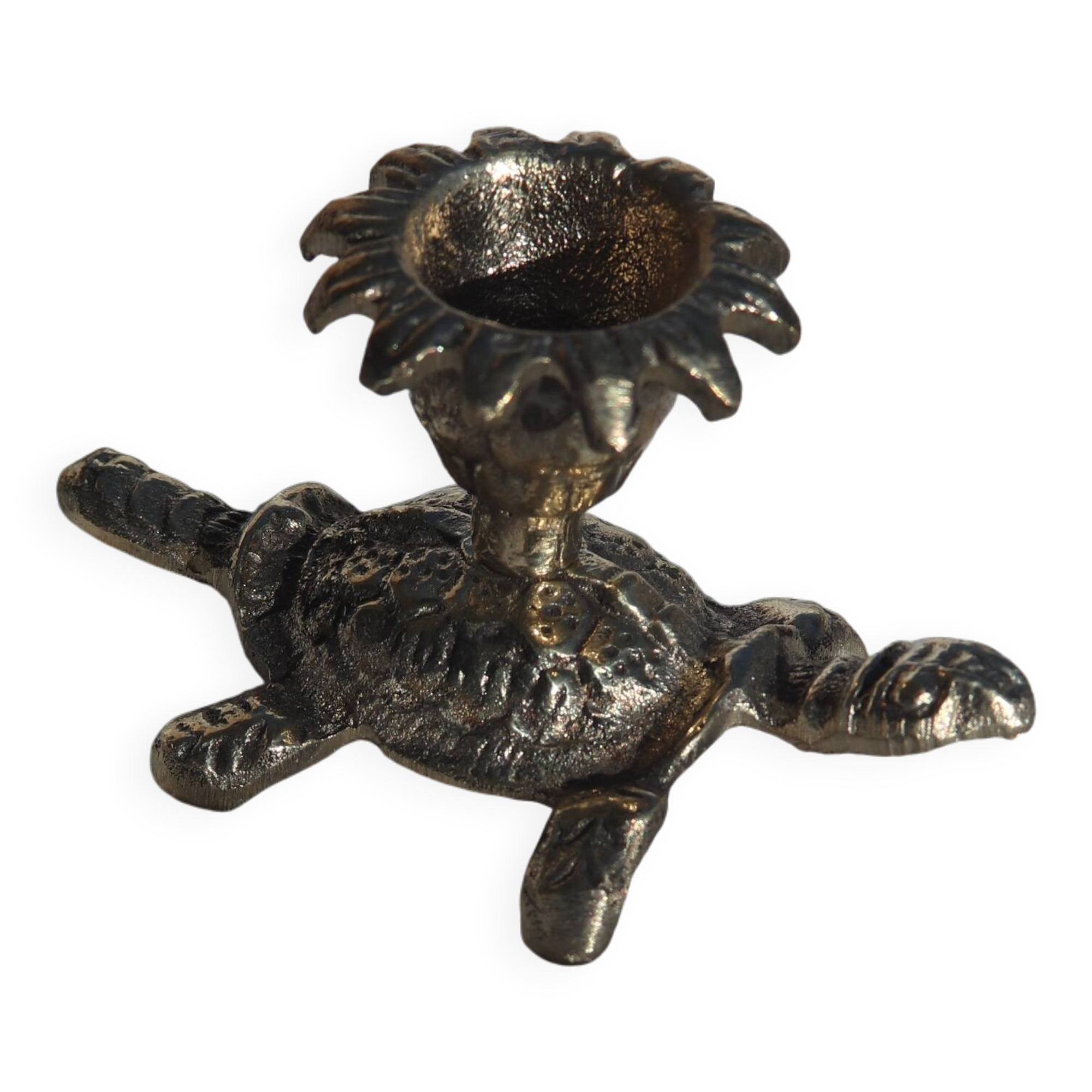 Set of candle holders palm-tortoise style