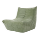Olive green cotton armchair Togo
