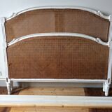 Lit ancien style Louis  XVI double canage 2 personnes