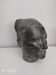 Sculpture visage femme en plâtre