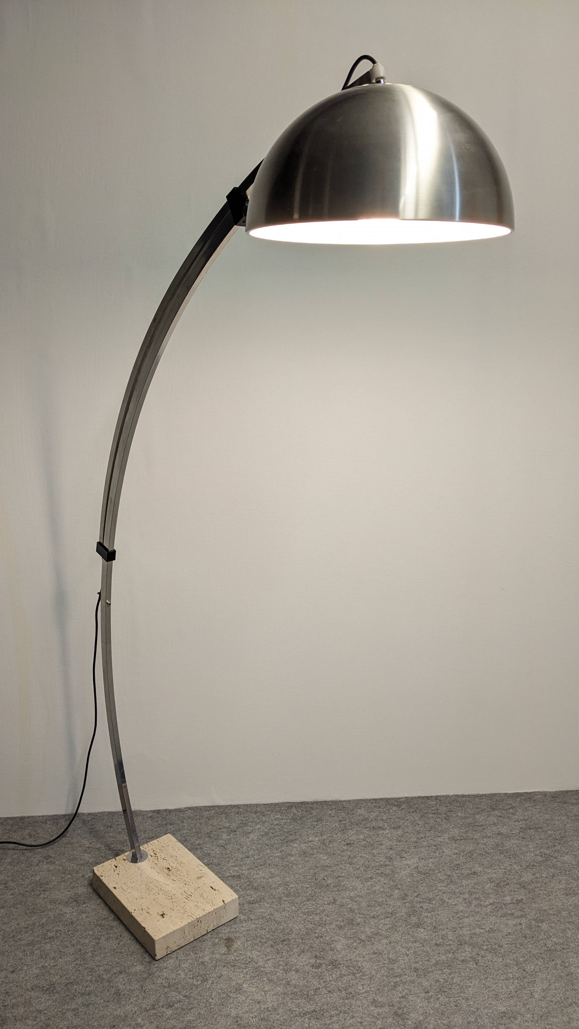 Italian Space Age Arc Floor Lamp, 60s-70s