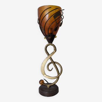 Vintage music theme table lamp