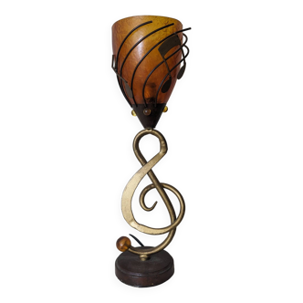 Vintage music theme table lamp