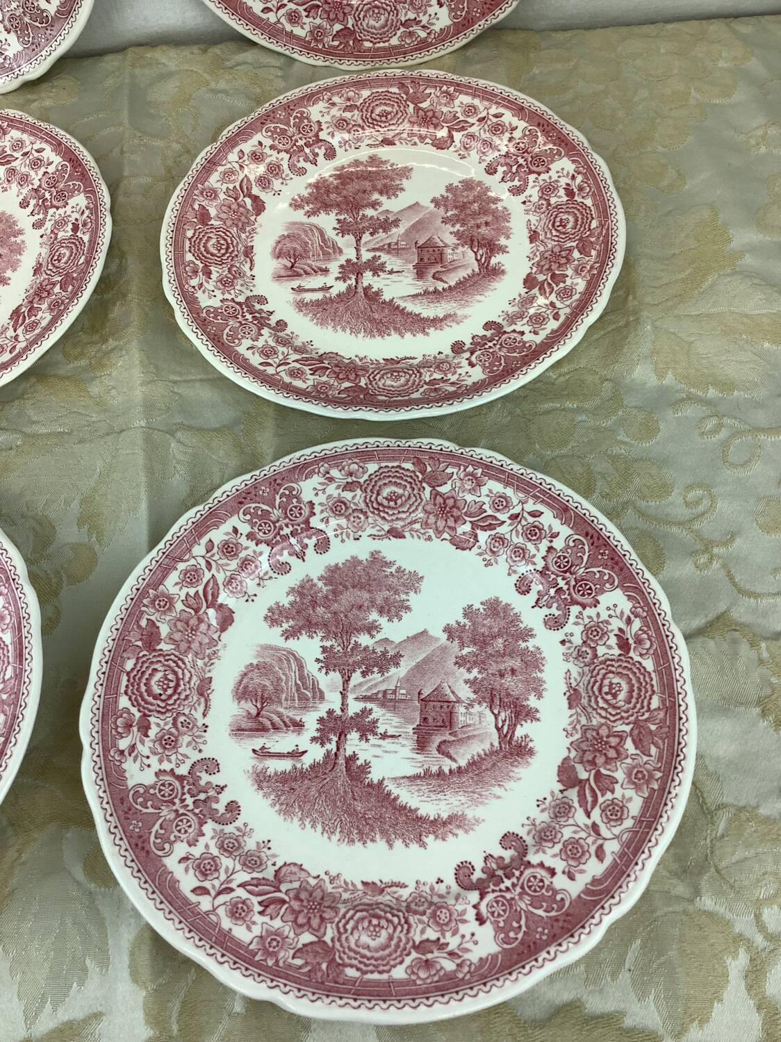 6 Old Villeroy and Boch dessert plates
