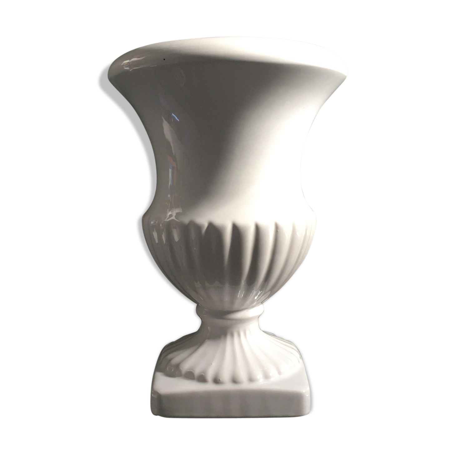 White Medici Vase