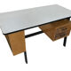 Vintage desk in birch veneer of years 60