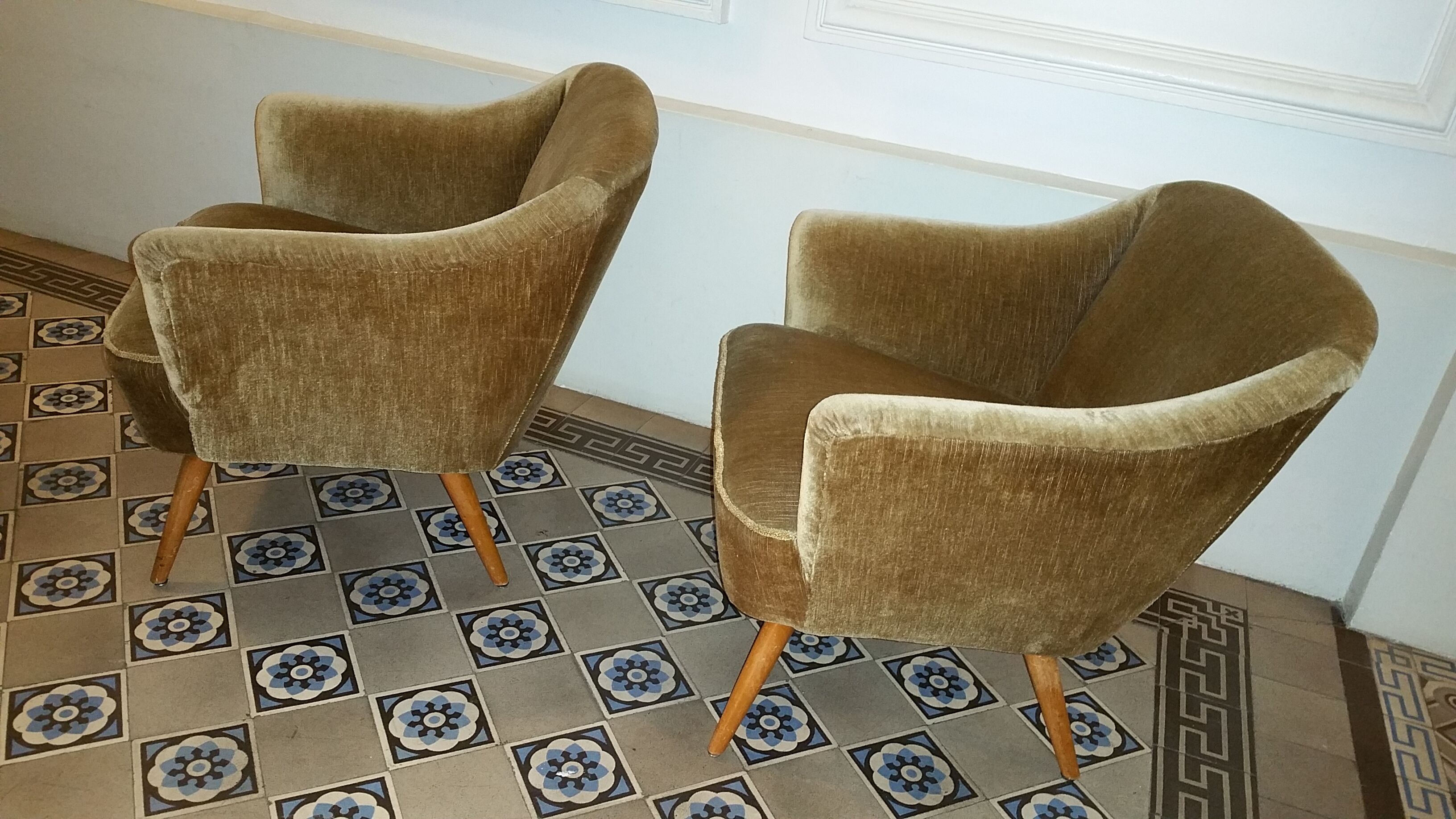 Danish Chair organic years 50/60 bronze