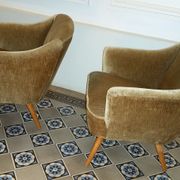 Fauteuil danois organique années 50/60 bronze