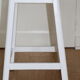 Tabouret bois années 50 blanc