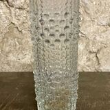 Vintage molded glass vase – Sklo Union (Czechoslovakia), 1960s/