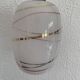 Vintage 1960 red and gold opaline suspension - 16 x 11 cm