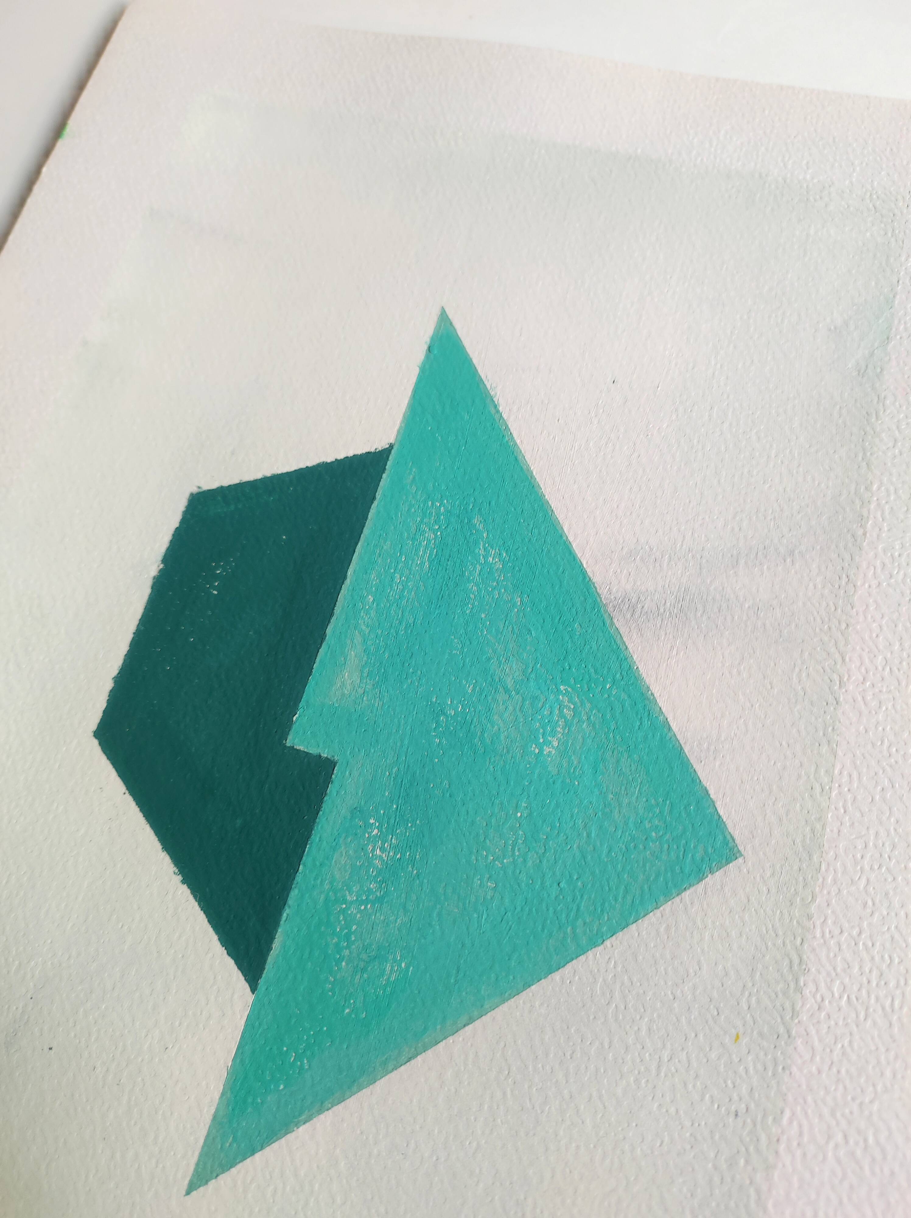Minimalist geometric painting