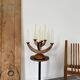 Swedish vintage wooden candle holder