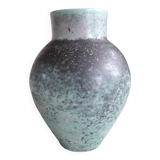Vintage turquoise vase signed