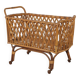 Vintage cradle from the 1960s, bamboo structure.