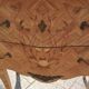 Antique commode in marquetry in the Louis XV style with a marble top.