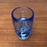 Blue glass vase model 20064 in Mid-Century style by Vladislav Urban for Hermanova Hut, 1960s.