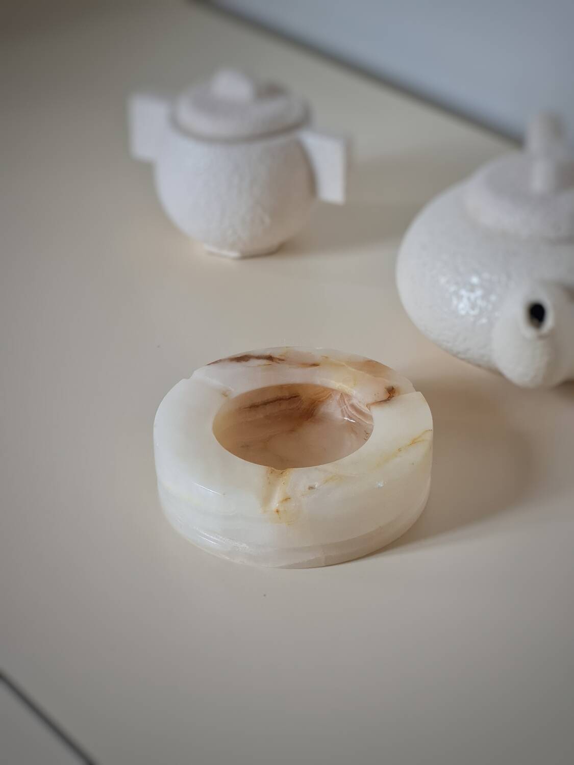 Vintage onyx ashtray/empty pocket