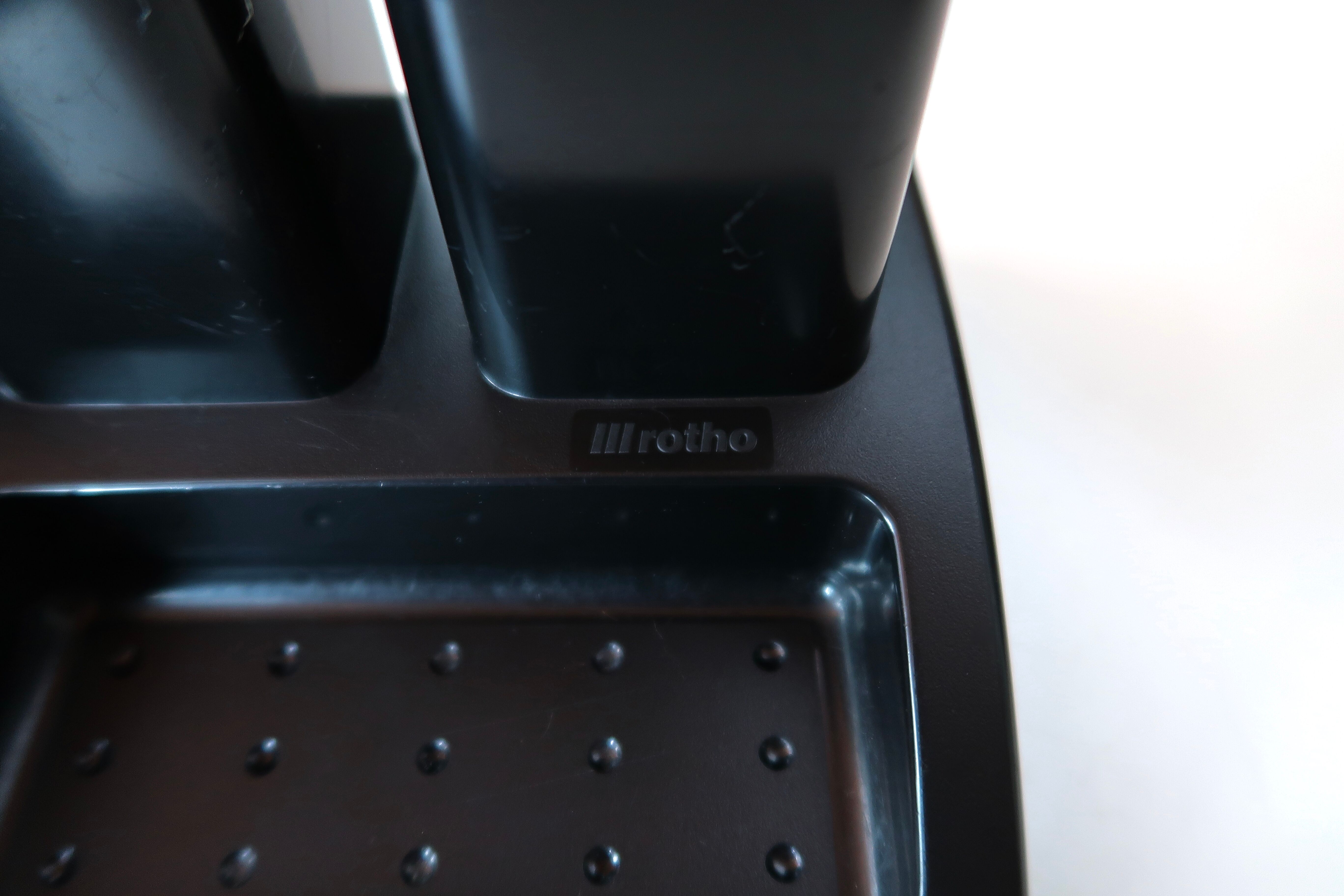 Rotho black pencil pot, 80s