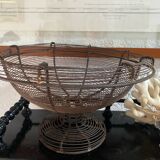 Large vintage wire fruit basket