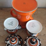 Service à café vintage Space Age 1970 SMF Schramberg Sambesi