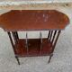 Vinyl or sheet music storage unit, wooden side table with bars