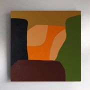 Art abstrait moderne signé 80x80cm