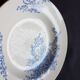 Assiette creuse en faïence à décor de fleurs