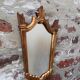 Miroir style art déco en bois sculpté avec dorure, 1950