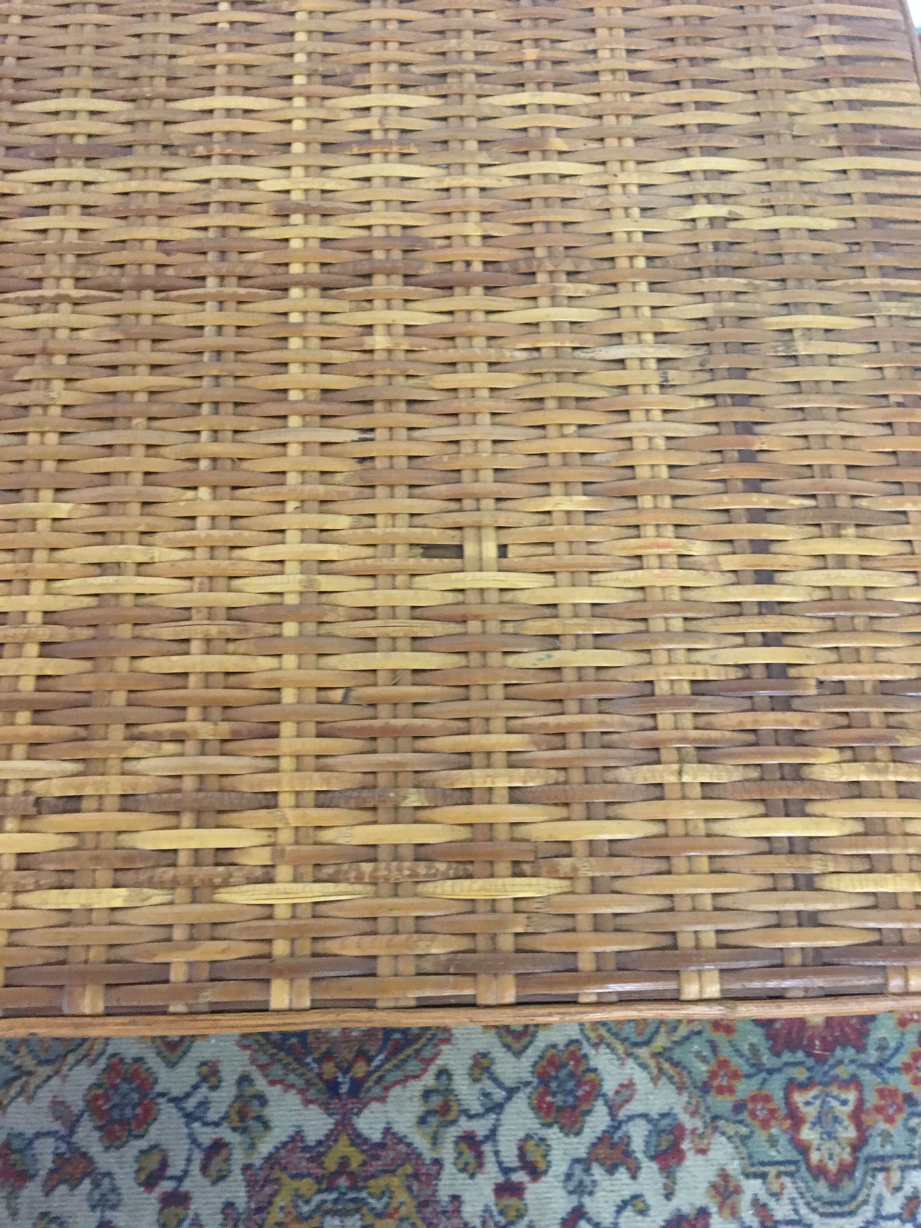 Vintage rattan coffee table