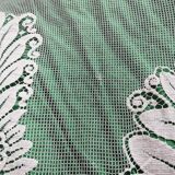 Bedspread, old crochet bedspread, openwork flowers, square mesh