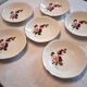 6 deep plates from Gien model "Chinon" in very good condition.
