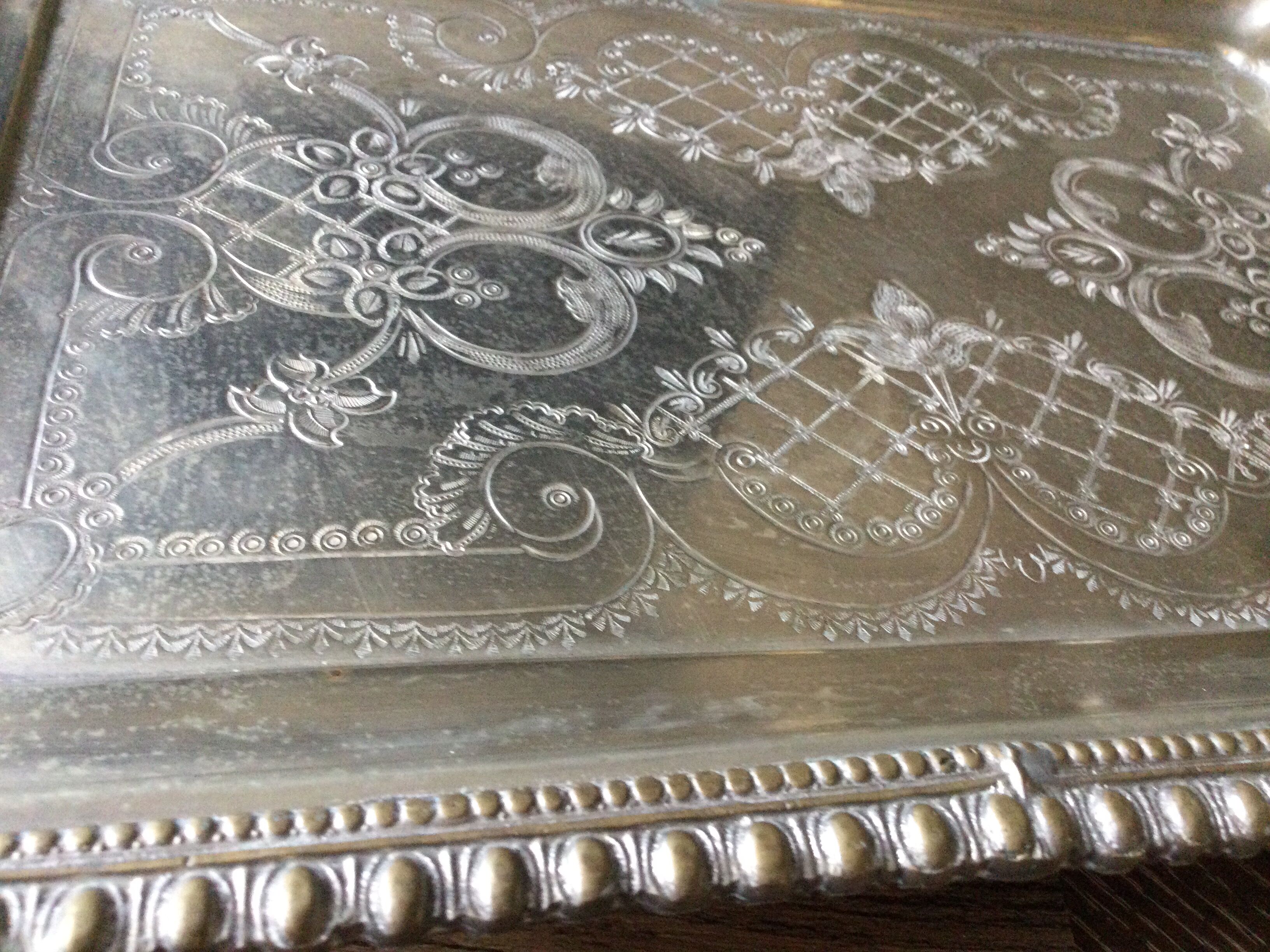 Silver tray