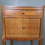 Marquetry bedside table