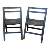 Pair of folding chairs