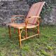 Old rattan armchair