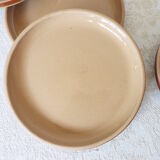 6 Gien stoneware dessert plates